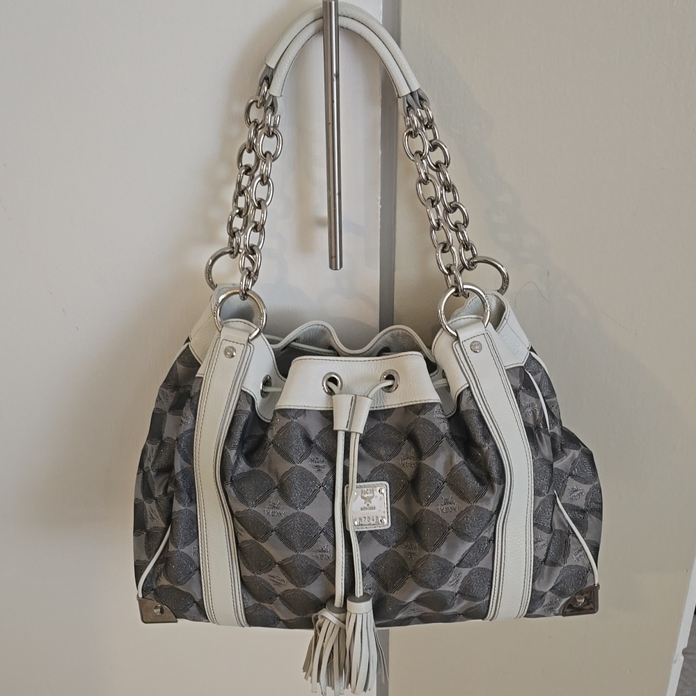 MCM Drawstring / Chain handle Bag - Authentic - Picture 8 of 10